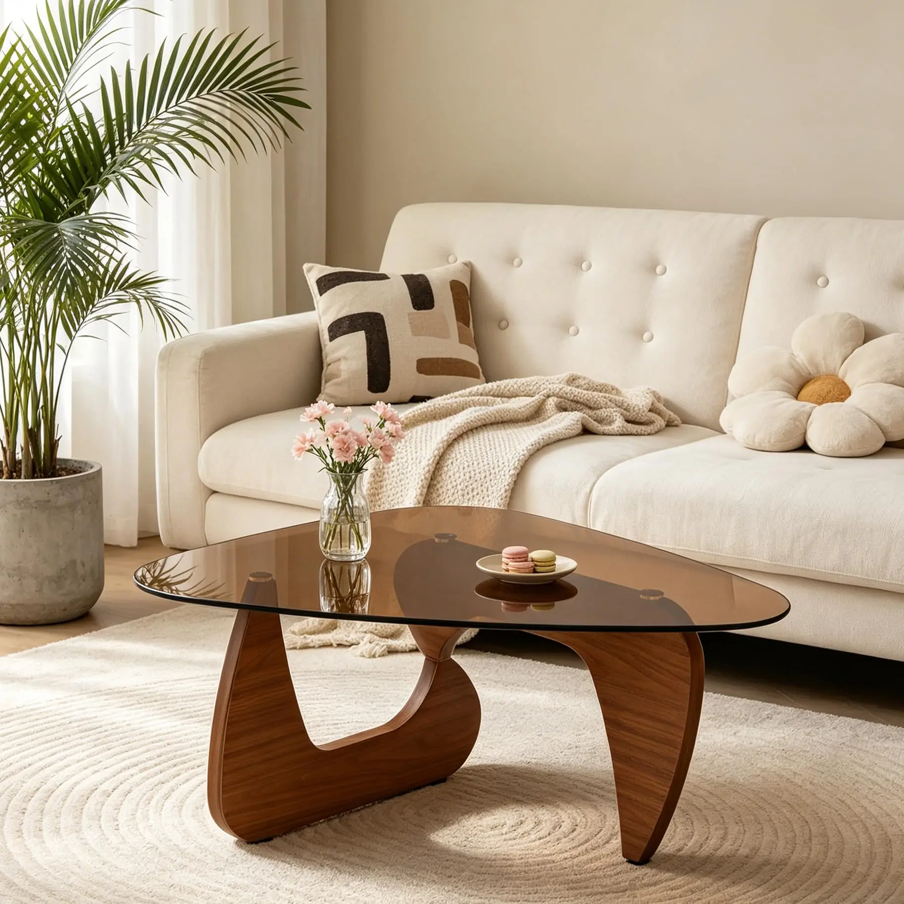 Triangle Glass Table - Image 7