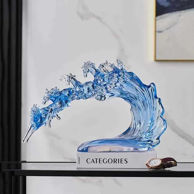 Transparent Horse Sculpture