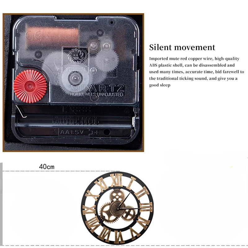 Rustic Gear Clock - Image 4