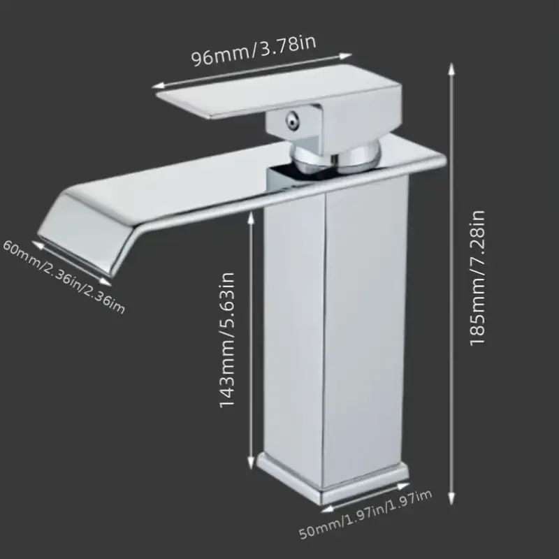 Chrome Waterfall Faucet - Image 2