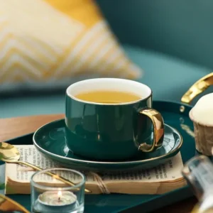Green Gold Teacup