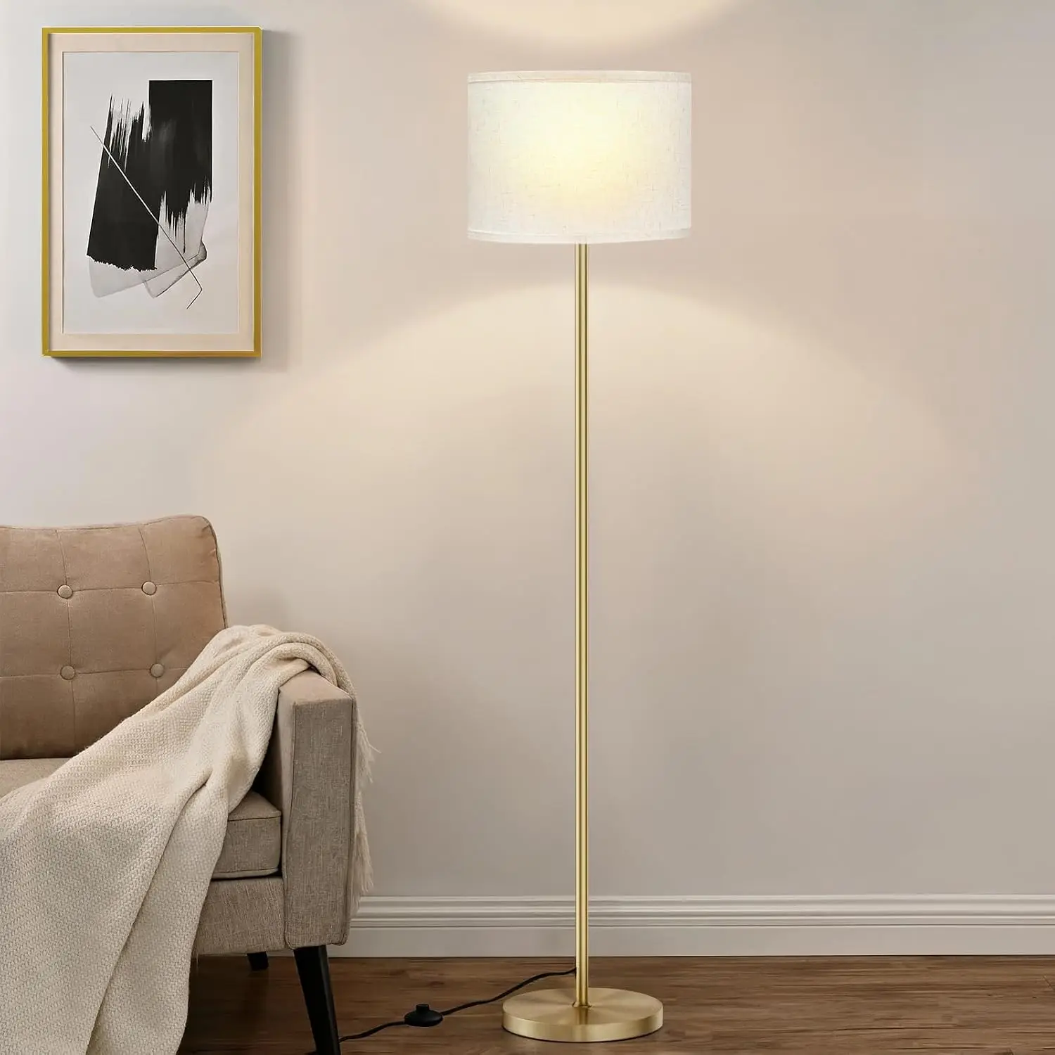 Tall Gold Lamp