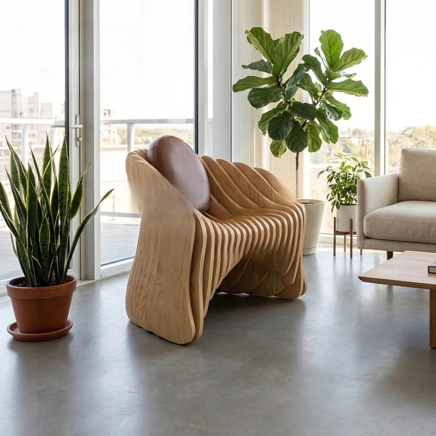 Wood Slice Stool - Image 3