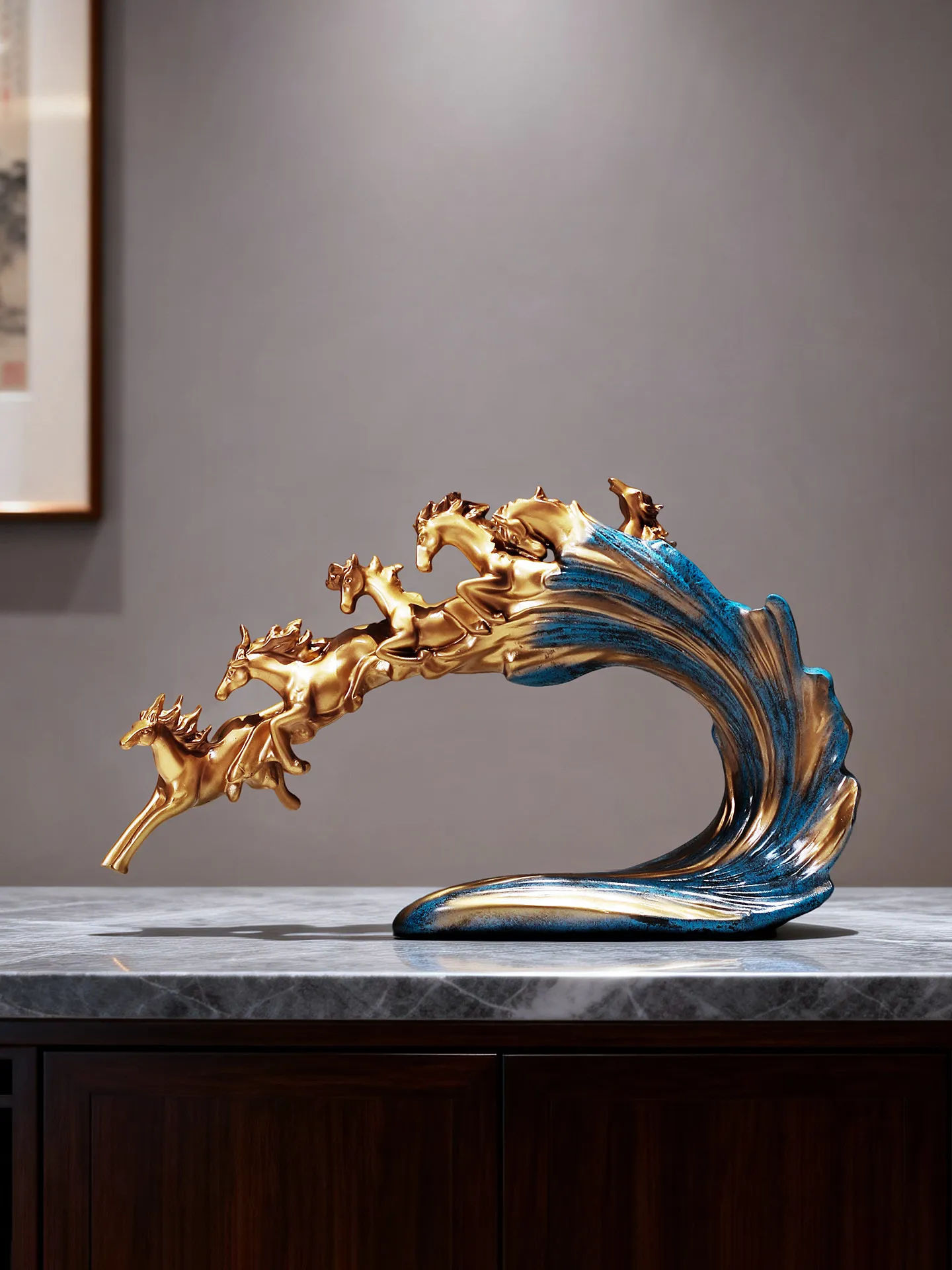 Fortune Horse Statue