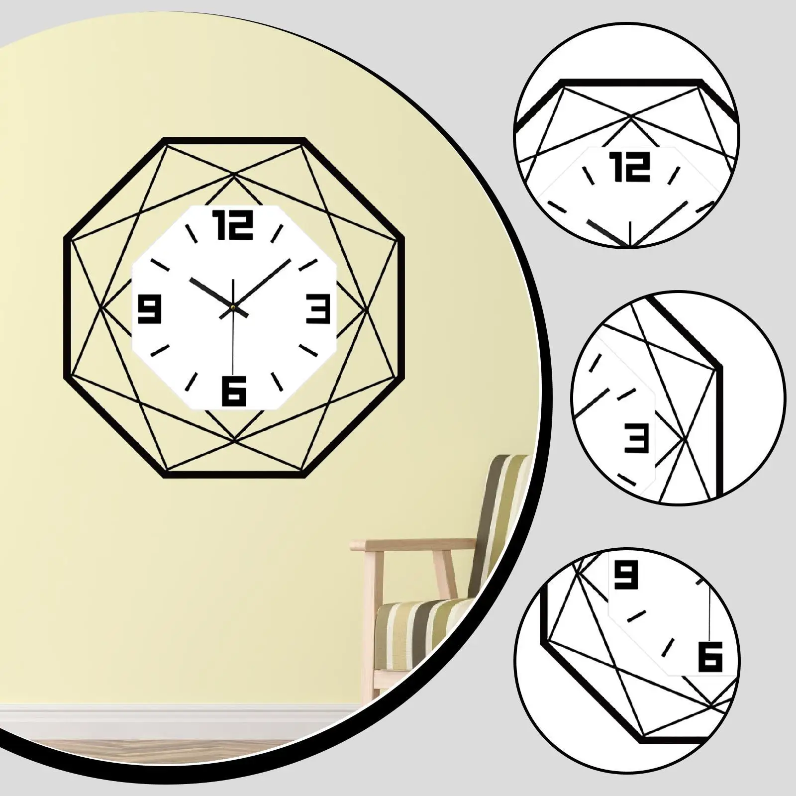 Geometric Wall Clock - Image 5
