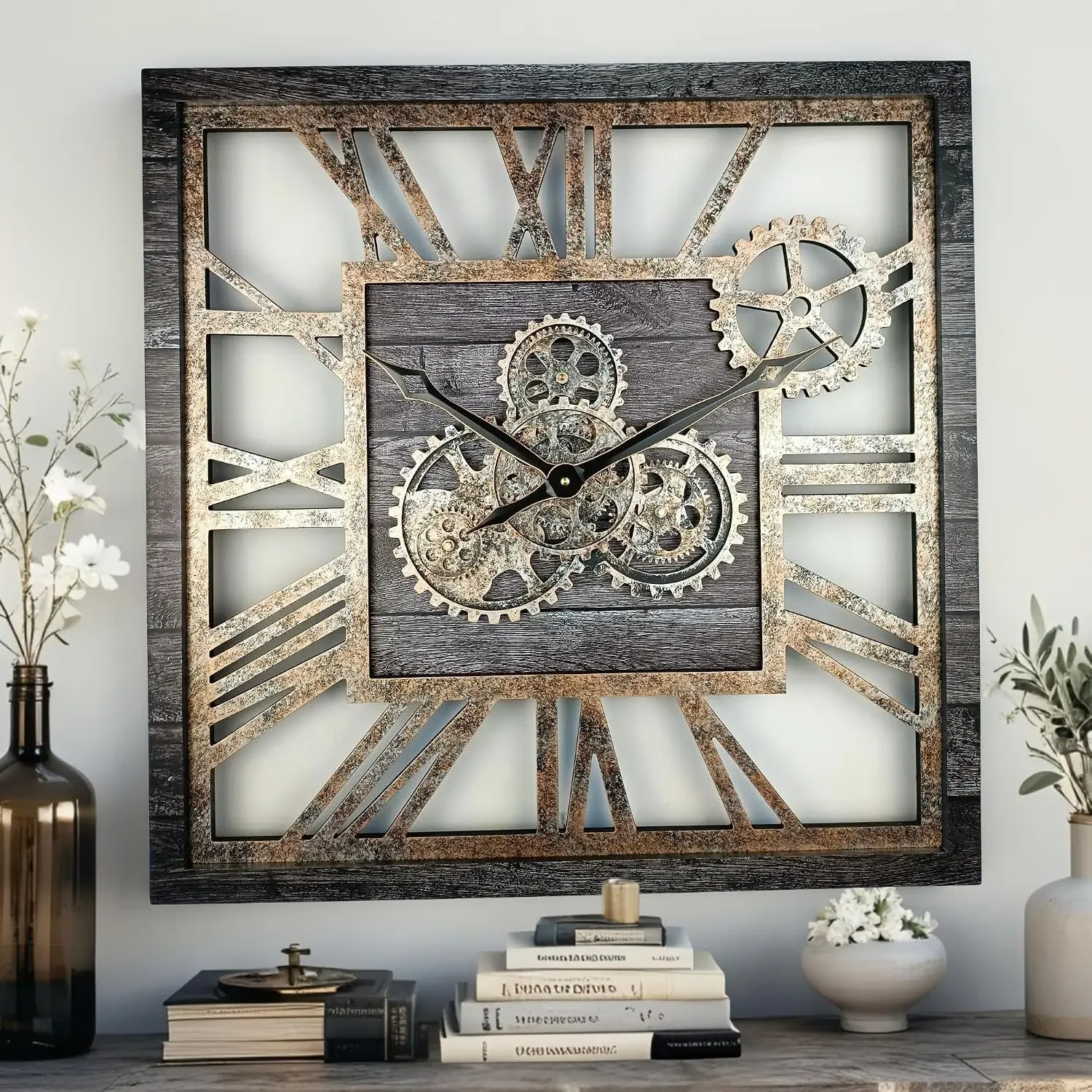 Farmhouse Gear Clock