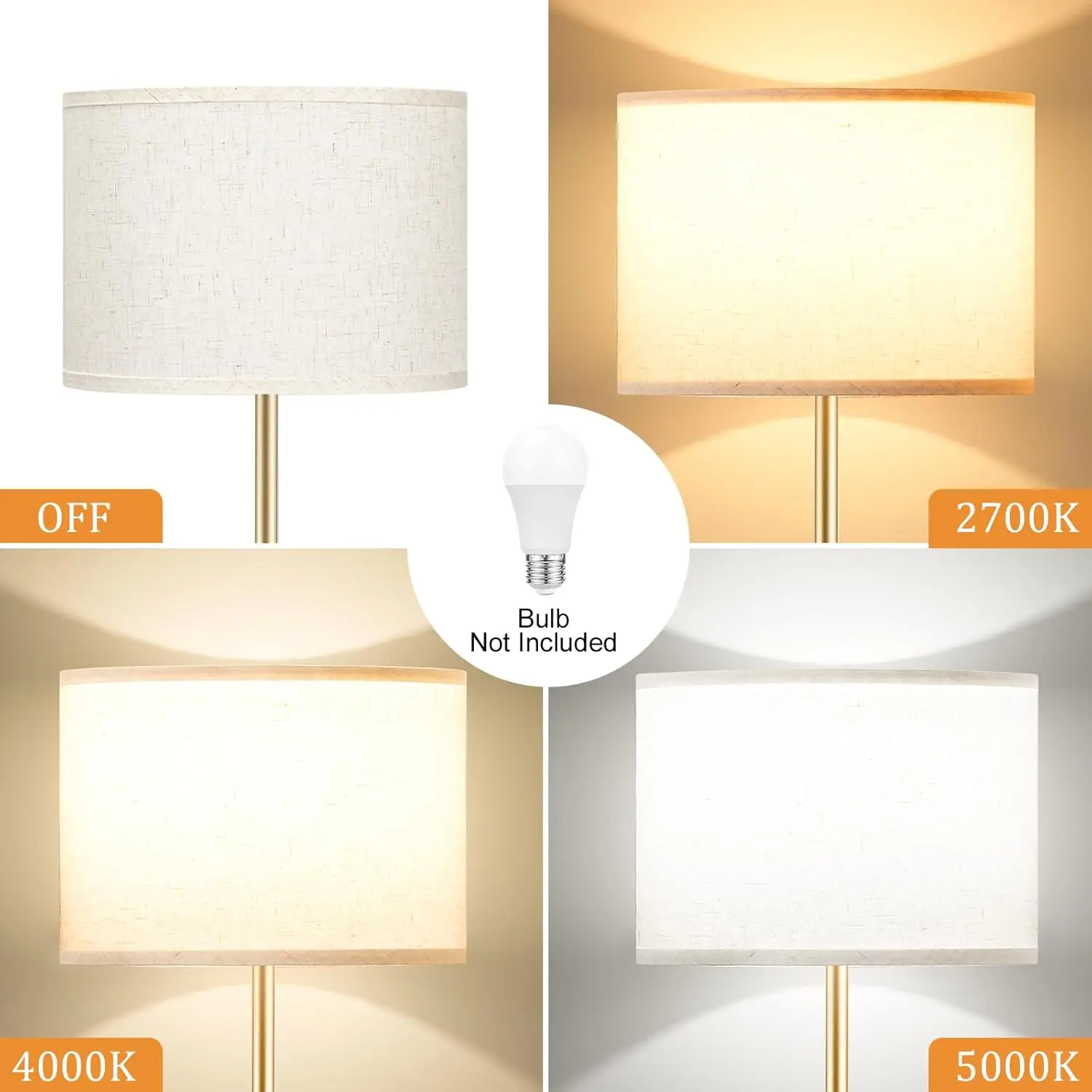 Tall Gold Lamp - Image 5