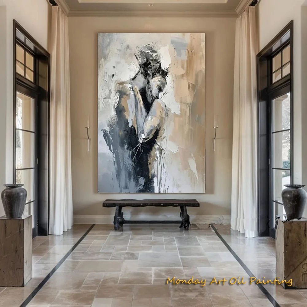 Abstract Lovers Painting - Image 3