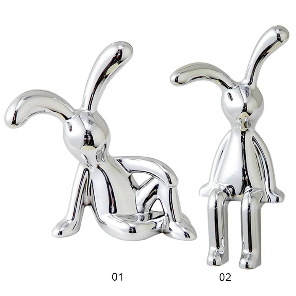 Silver Bunny Figurine - Image 6