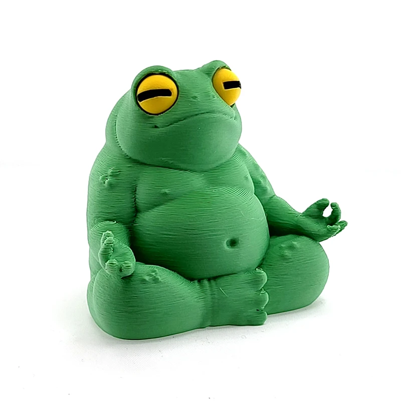 Meditating Frog Figurine