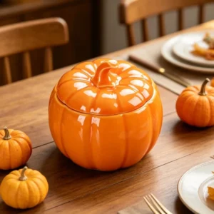 Pumpkin Ceramic Jar