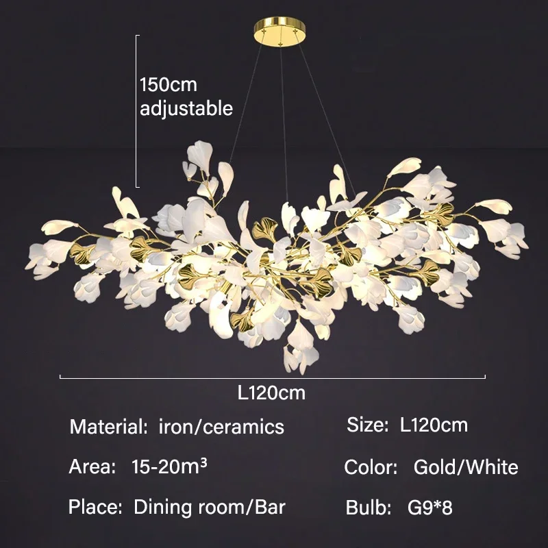 Ginkgo Leaf Chandelier - Image 13