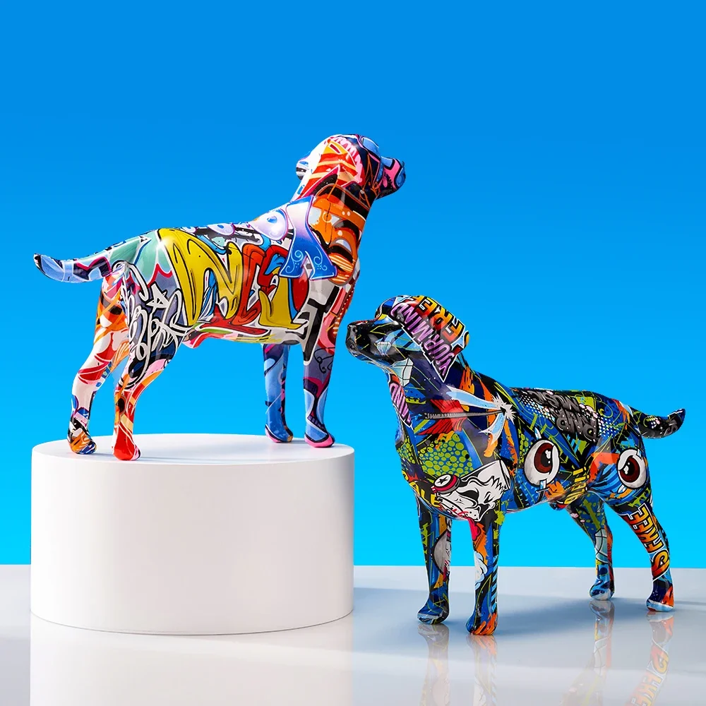 Colorful Labrador Statue - Image 4