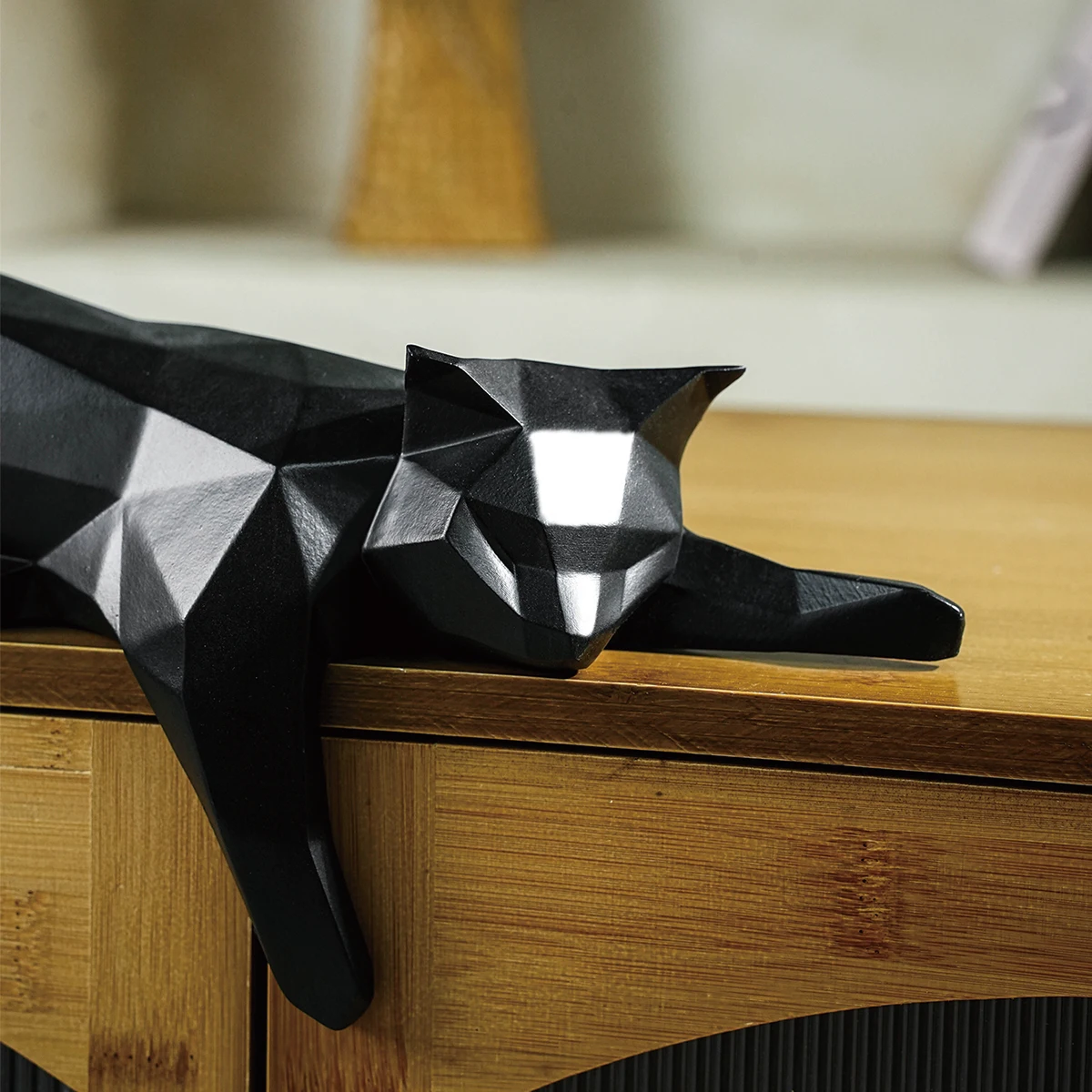 Geometric Cat Statue - Image 5
