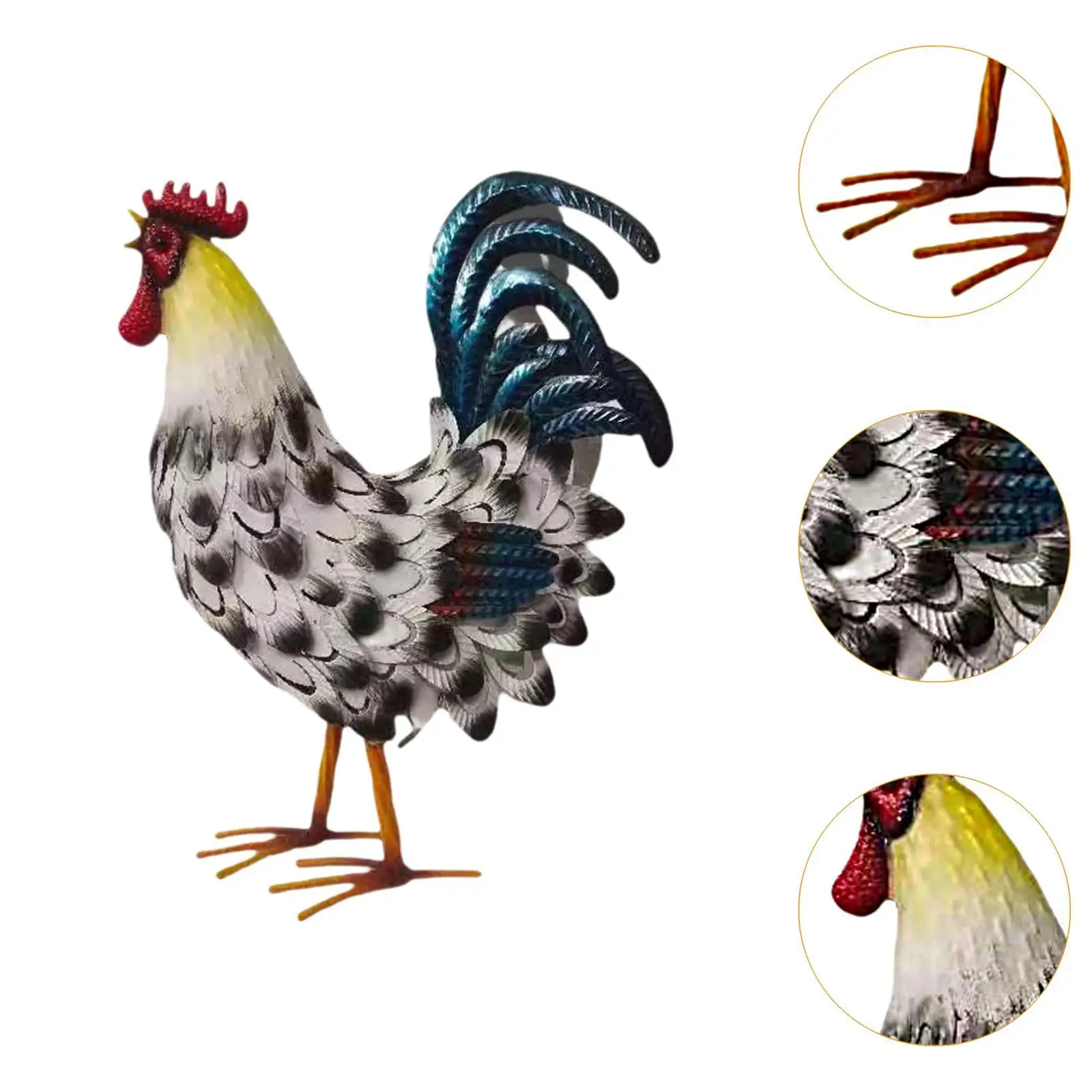 Metal Rooster Statue - Image 5