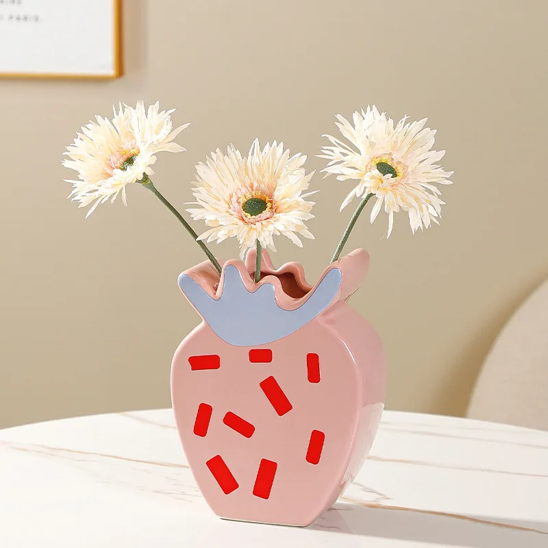 Strawberry Ceramic Vase - Image 3