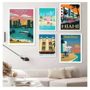 Miami Travel Poster