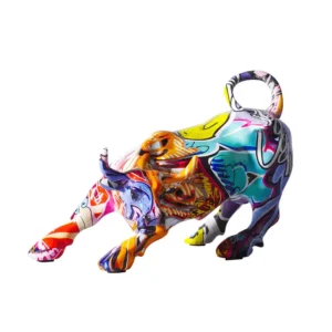 Colorful Bull Statue