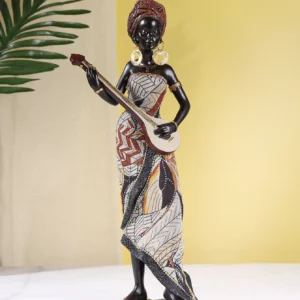 African Musician Sculpture