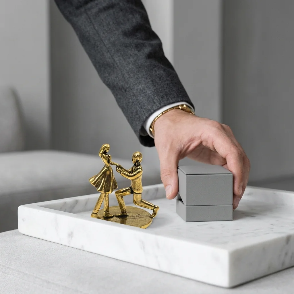 Brass Couple Figurine - Image 5