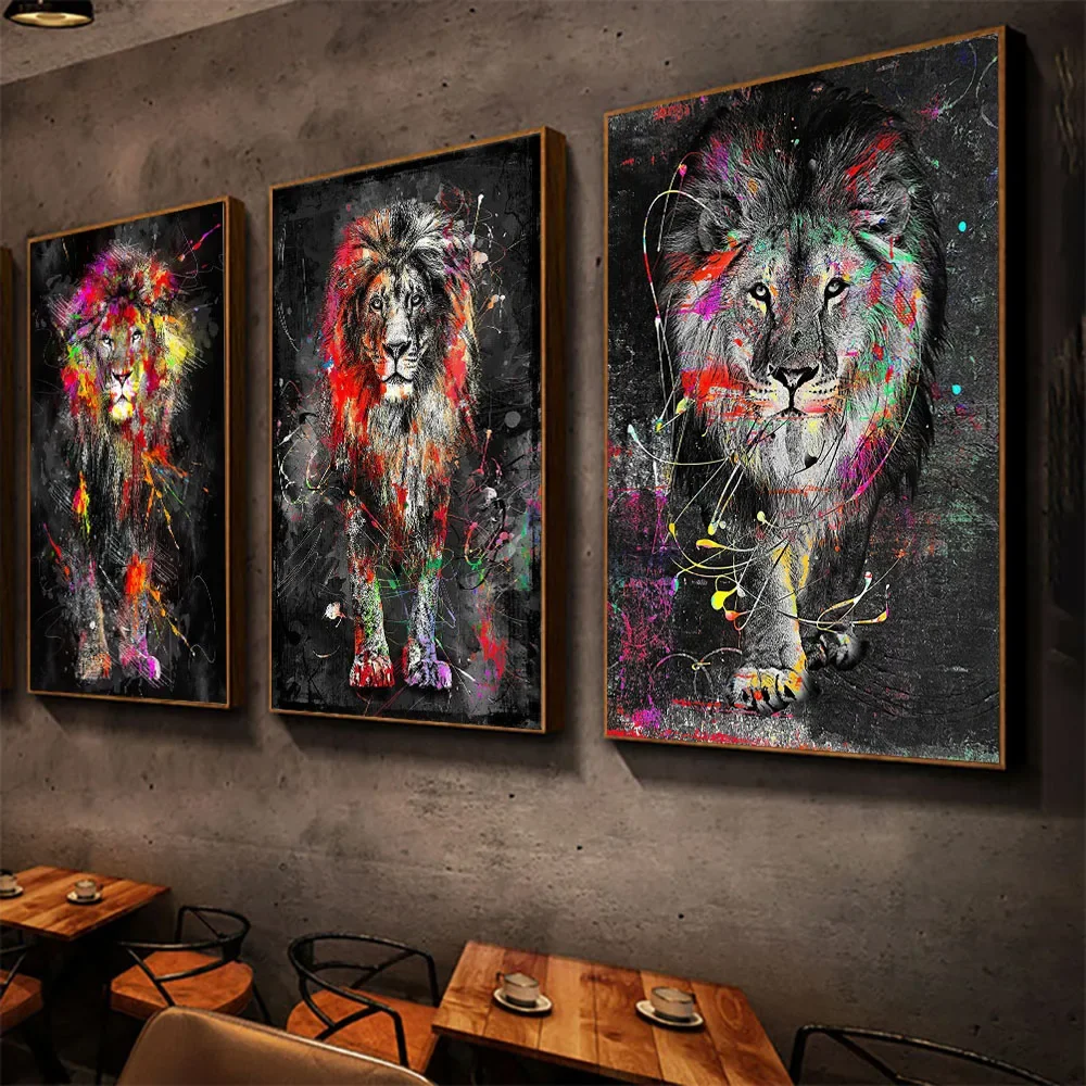 Graffiti Animal Canvas - Image 2