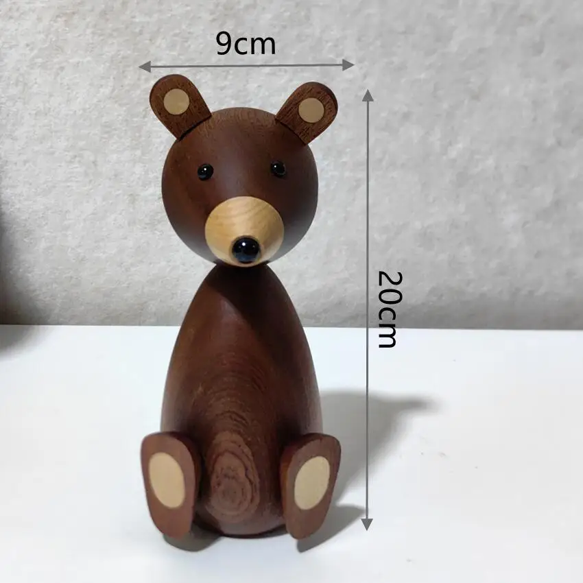 Wooden Bear Figurine - Image 7