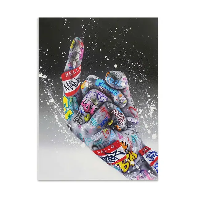 Graffiti Hands Canvas - Image 11