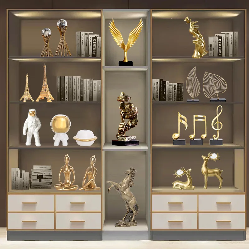 Gold Resin Statue