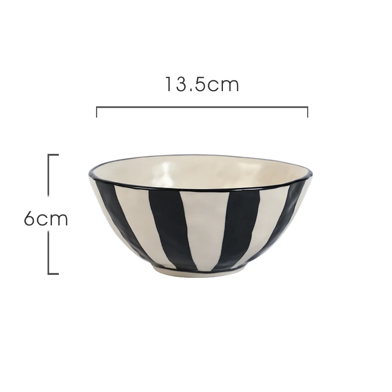 Striped Ceramic Plates - Image 6