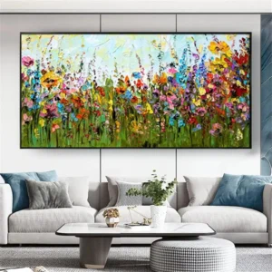 Abstract Flower Canvas