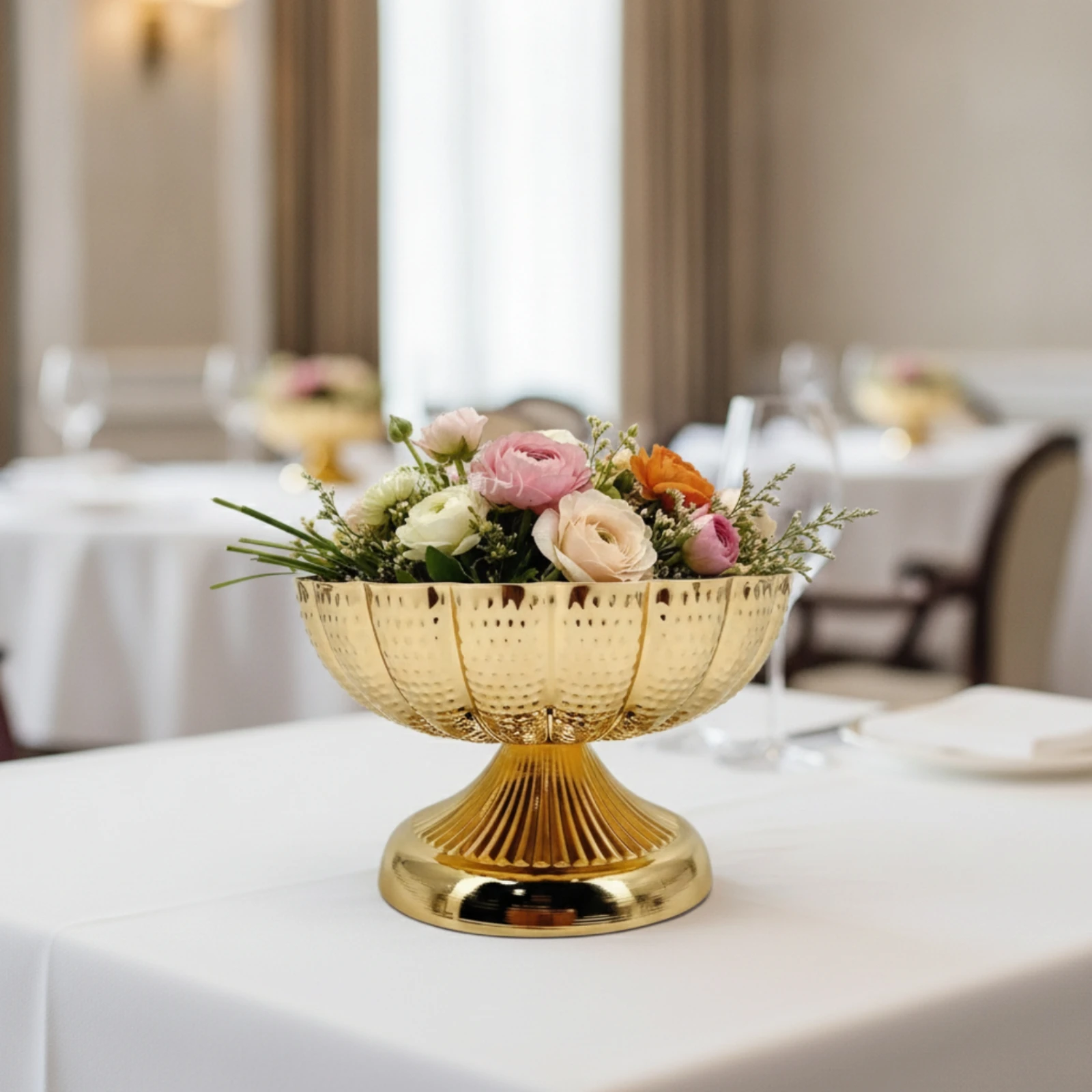 Gold Pedestal Bowl - Image 2