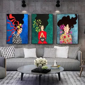Flower Hair Canvas
