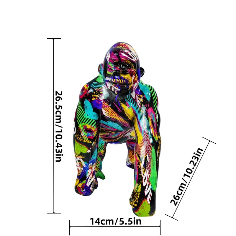 Graffiti Gorilla Statue - Image 14