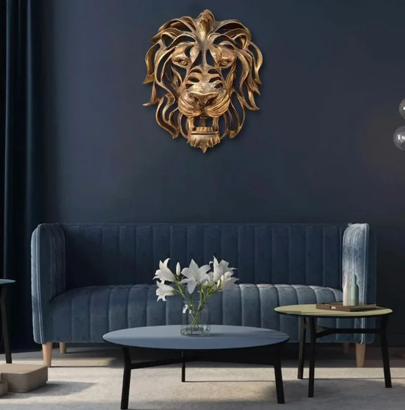 Lion Head Sculpture - Image 5