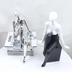 Chrome Woman Statue