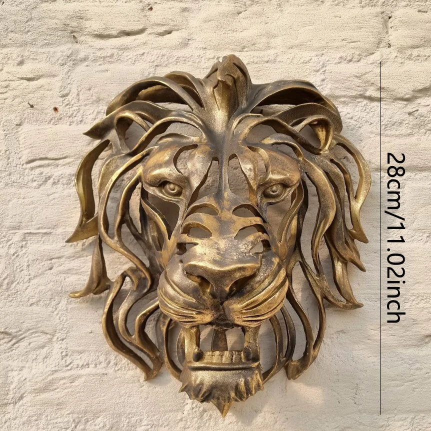 Lion Head Sculpture - Image 8