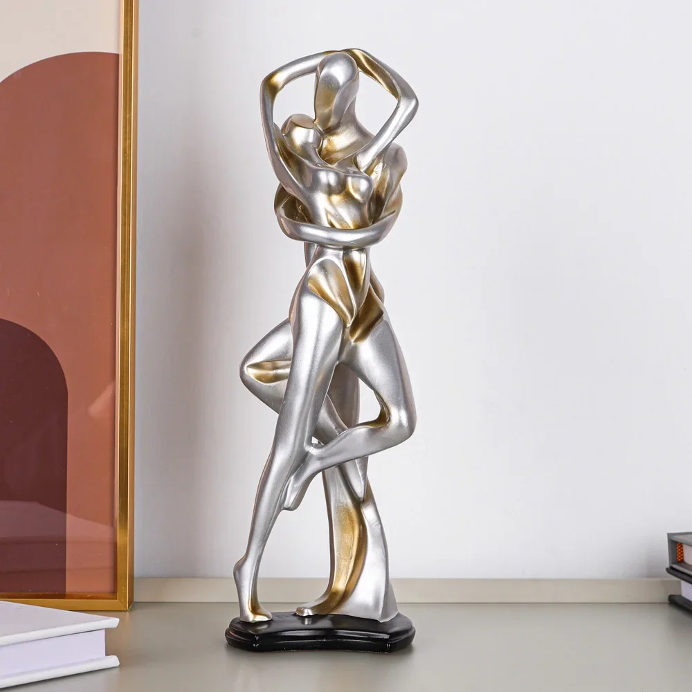 Silver Dancer Sculpture - Image 3