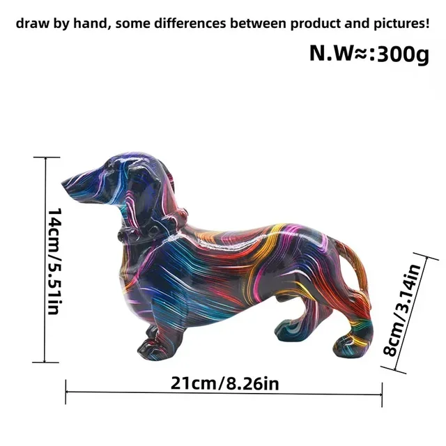 Graffiti Dachshund Statue - Image 10