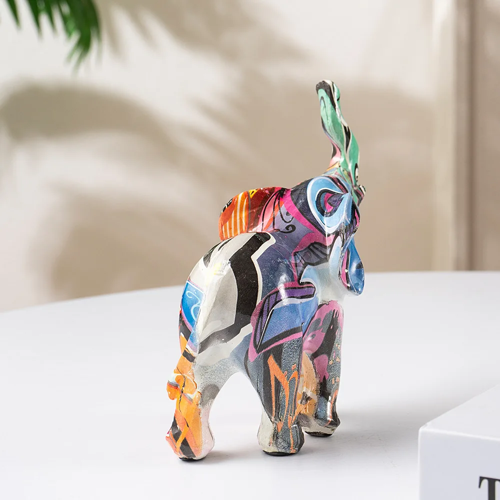 Graffiti Elephant Figurine - Image 4