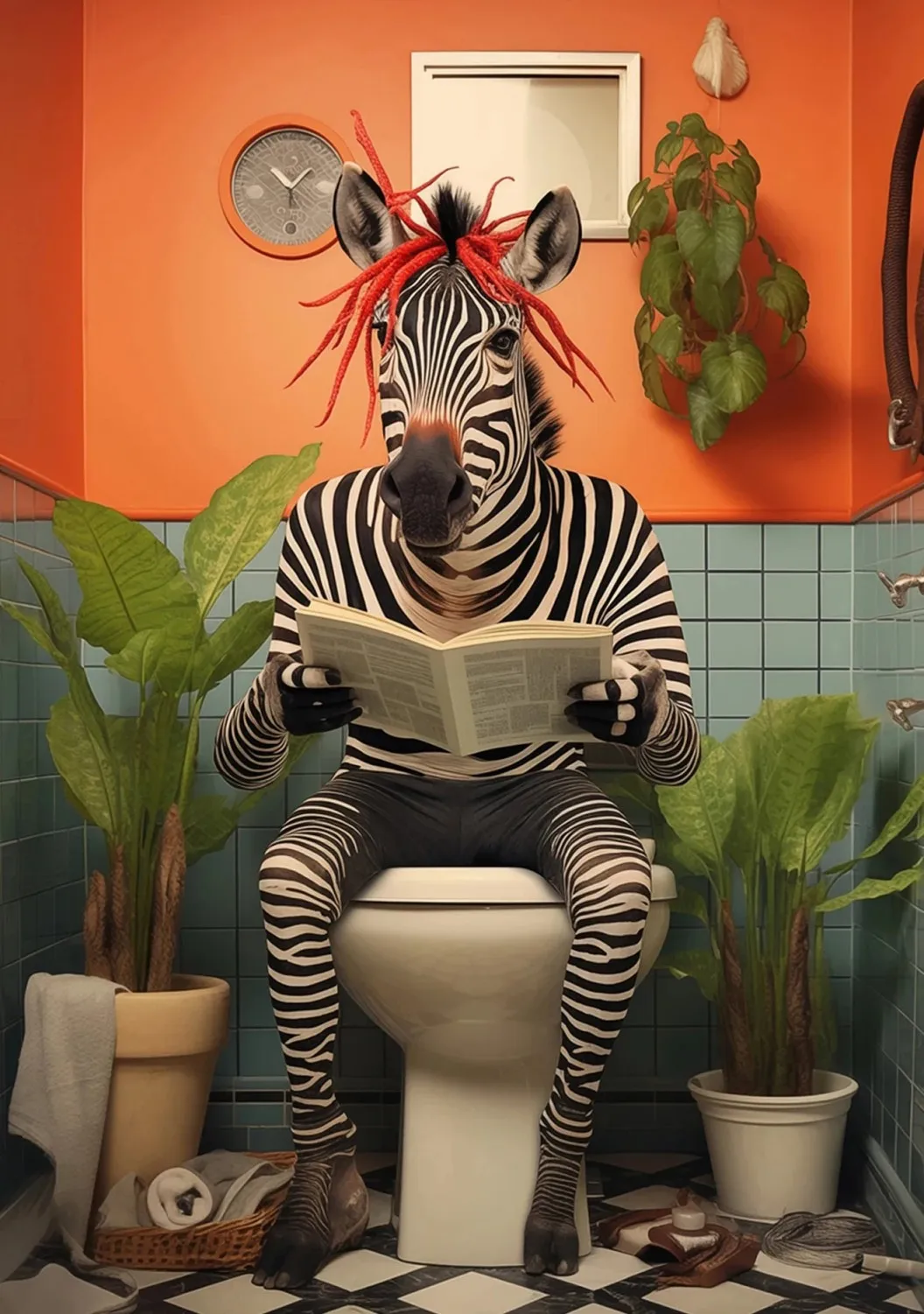 Funny Bathroom Canvas - Image 9