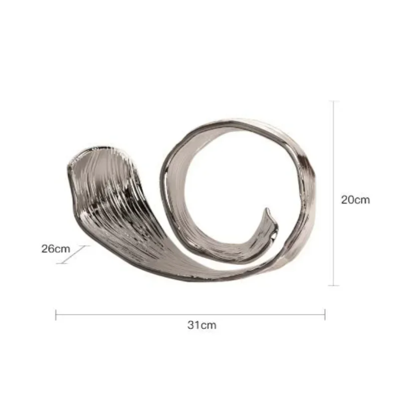 Silver Wave Sculpture - Image 7