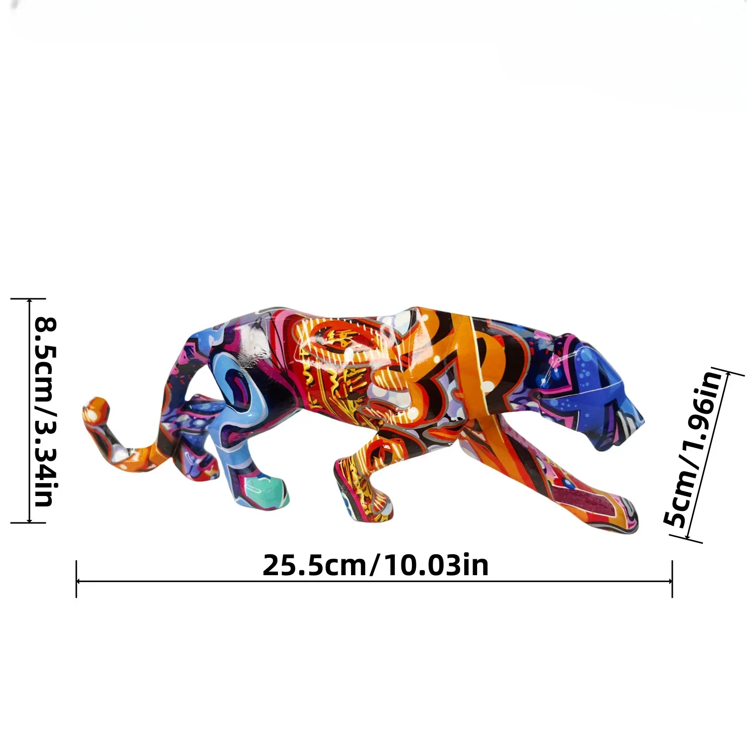Graffiti Leopard Statue - Image 9