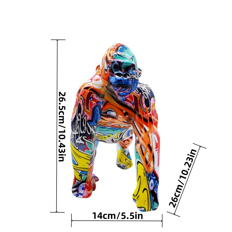 Graffiti Gorilla Statue - Image 8