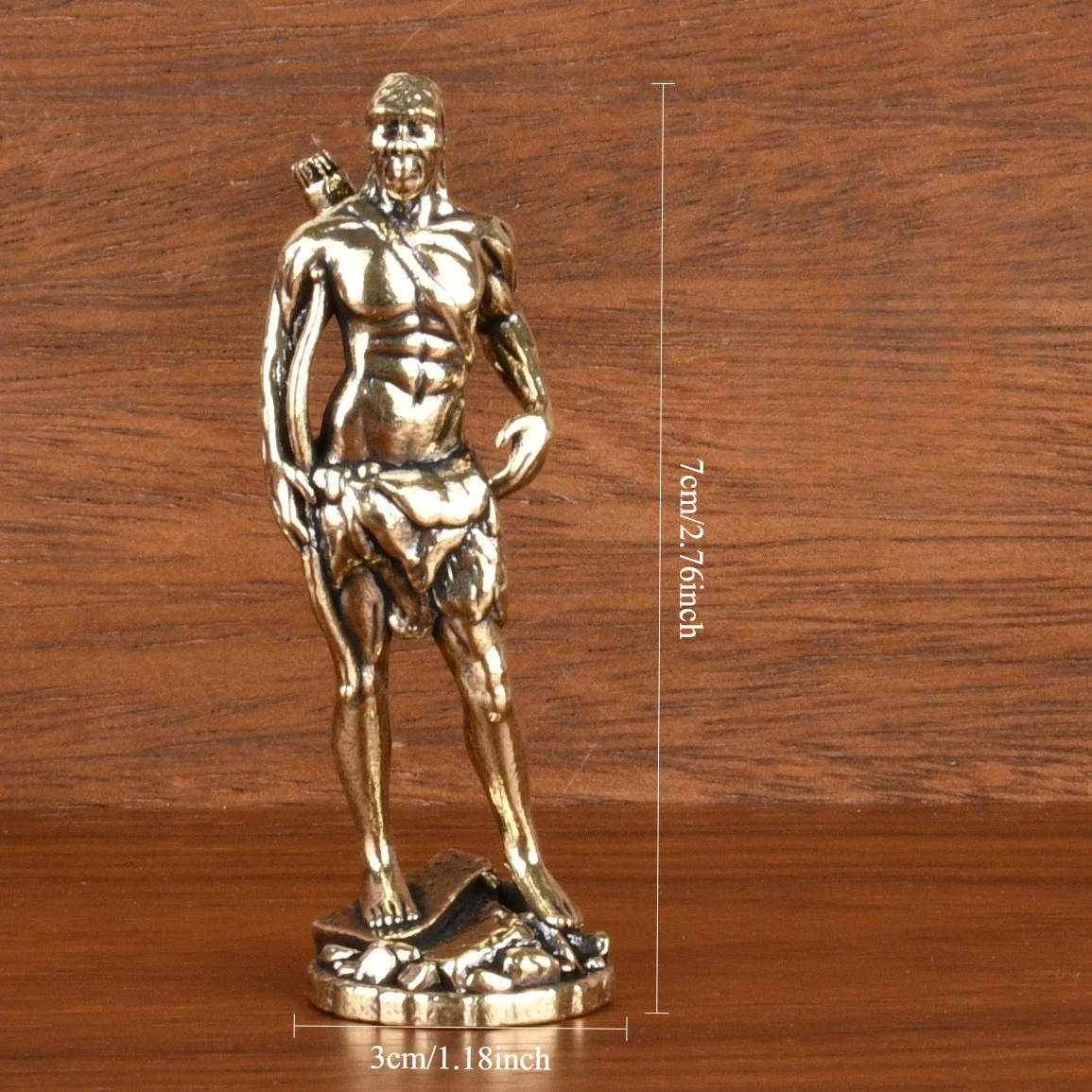 Brass Caveman Figurine