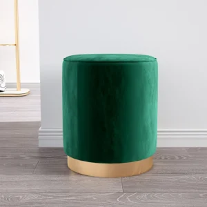 Velvet Round Stool