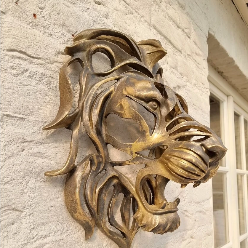 Lion Head Sculpture