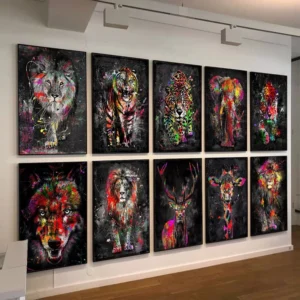 Graffiti Animal Canvas