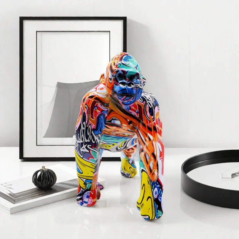 Graffiti Gorilla Statue - Image 3