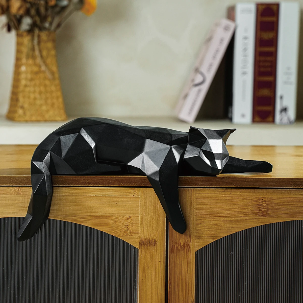 Geometric Cat Statue - Image 4