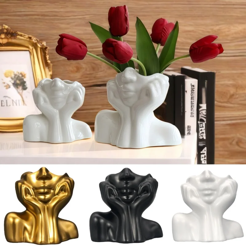 Abstract Face Vase